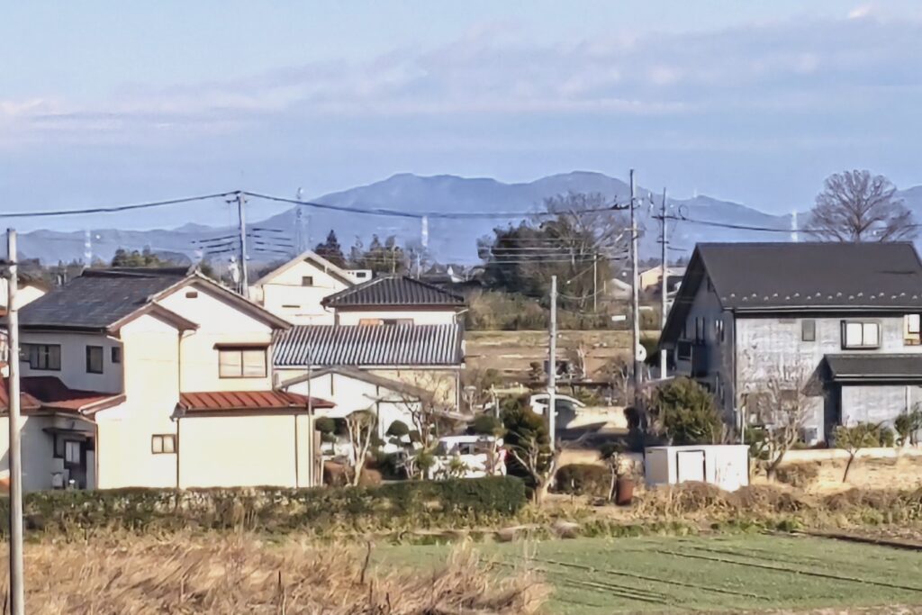 蕪村もこの辺りから筑波山を眺めたのでしょうか