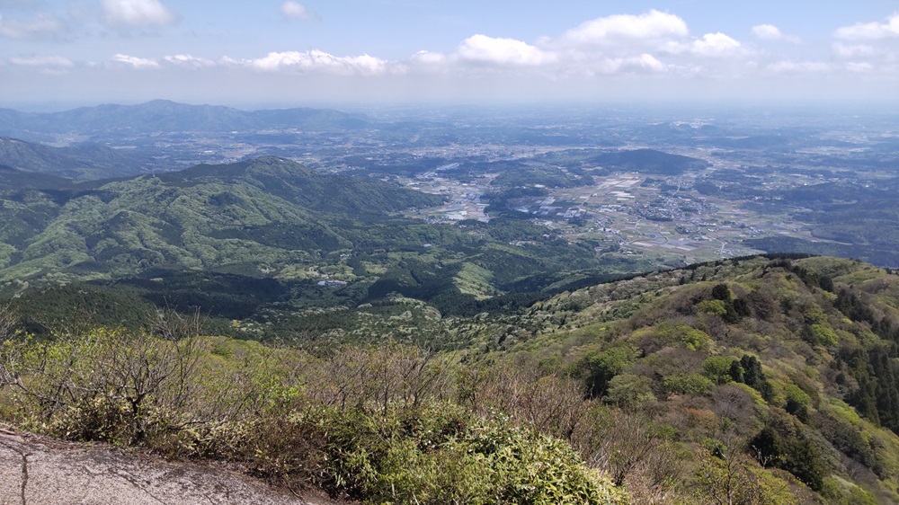 女体山山頂からの眺望（桜川市方面）