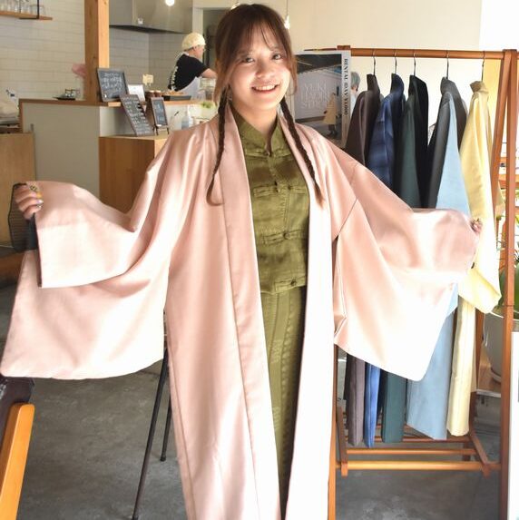 結城紬の羽織、レンタルで気軽に 普段着の上から 魅力紹介 茨城県