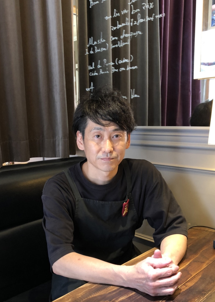 「食材本来の味わいを引き出すことにこだわりたい」と話す店長の猪瀬文俊さん（筑西市伊佐山）