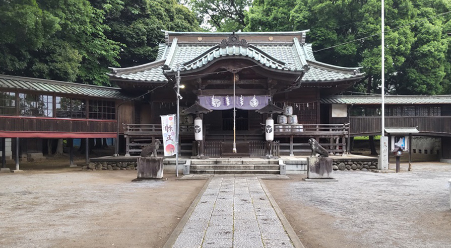 雀神社の本殿＝古河市宮前町