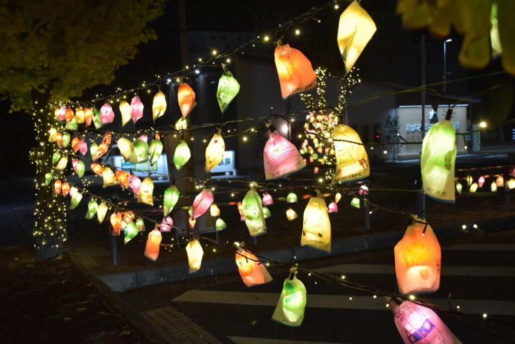 JR結城駅周辺のイルミネーション