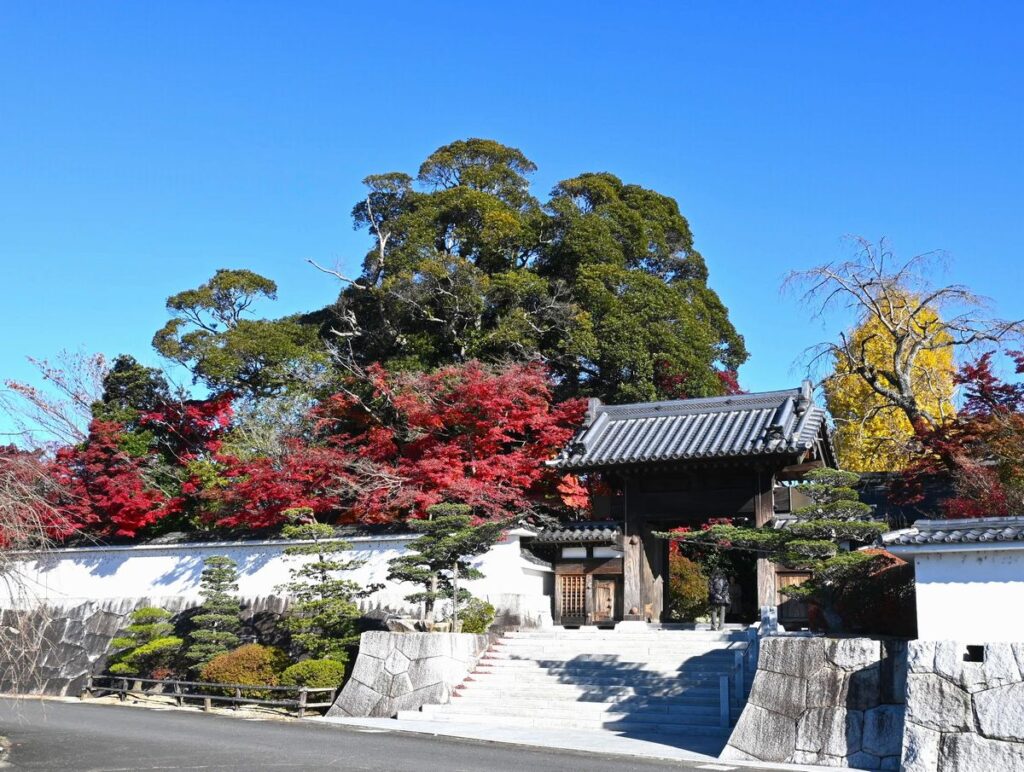 月山寺の山門＝桜川市西小塙