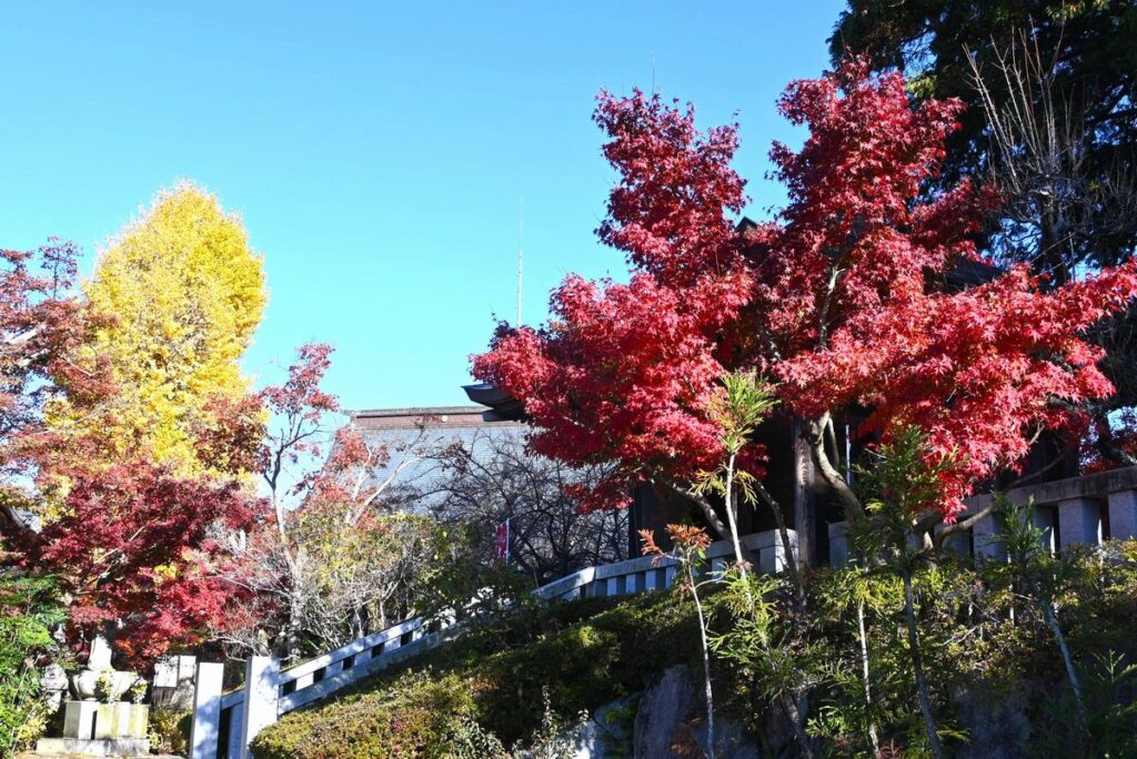 月山寺の境内＝桜川市西小塙