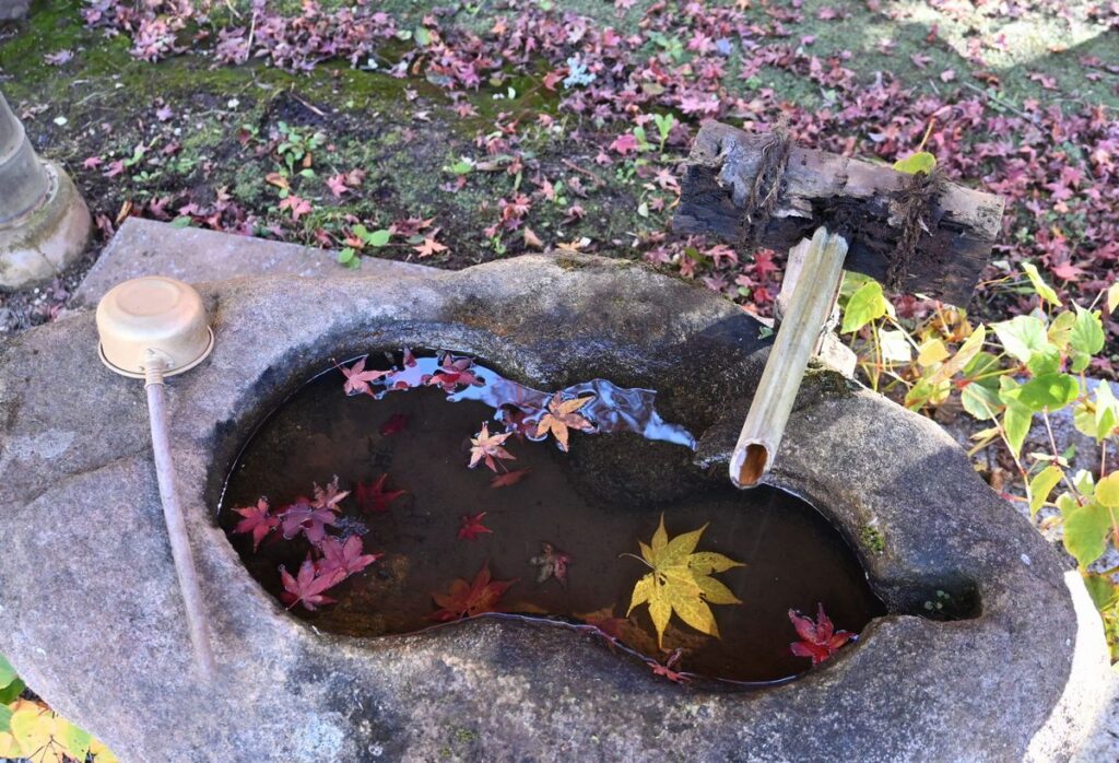 薬王寺の境内＝桜川市青木