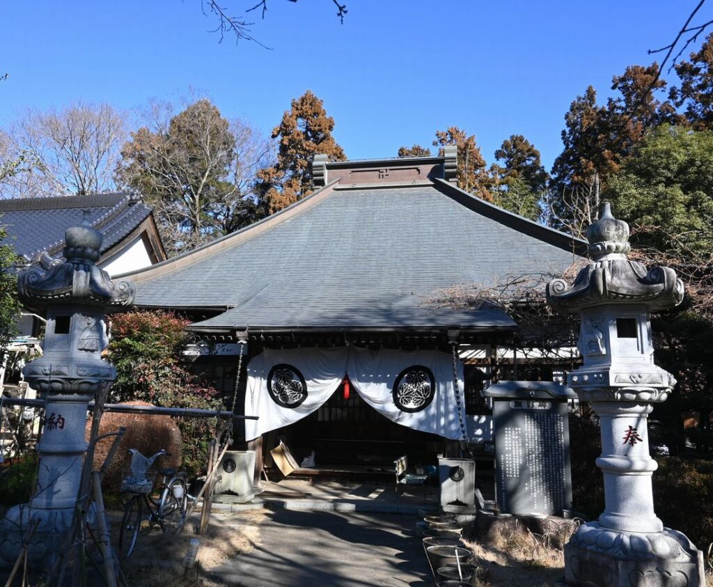 寿老人を祭る金光寺＝結城市小田林