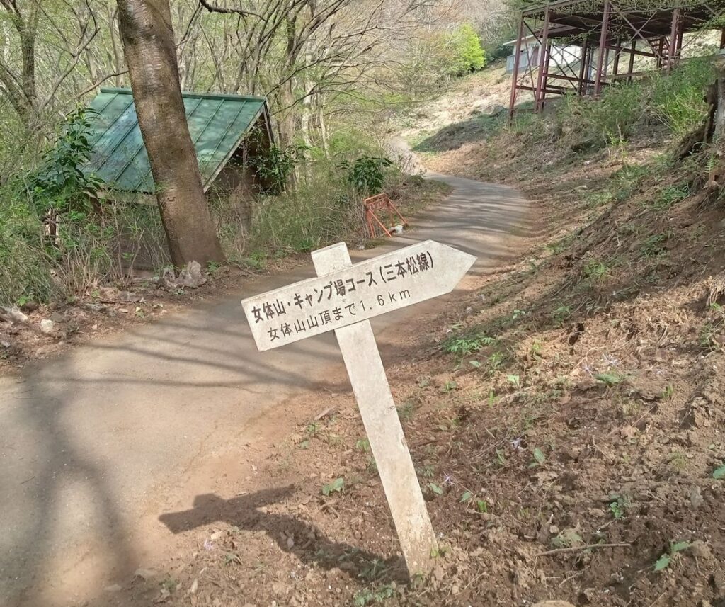筑波山の女体山山頂まであと1.6キロ