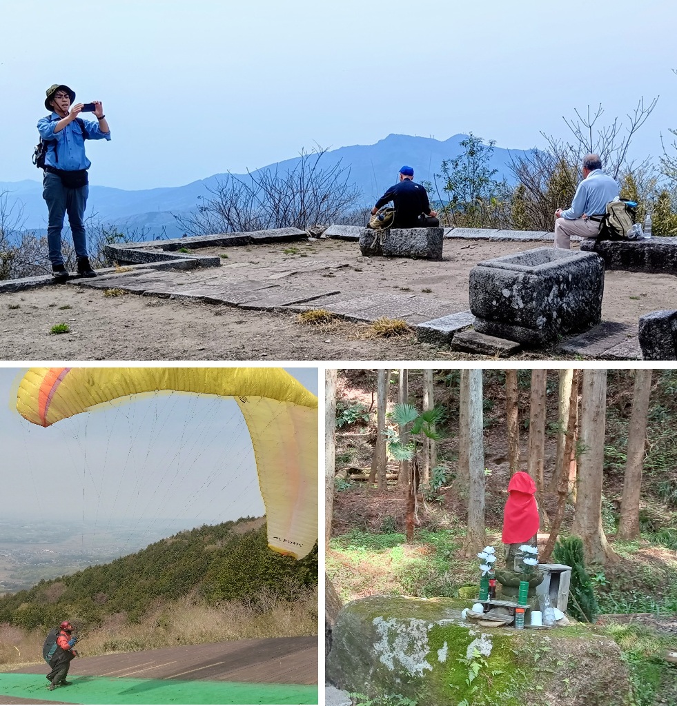 足尾山山頂から望む筑波山。スカイスポーツ見学、そして幽霊林道へ