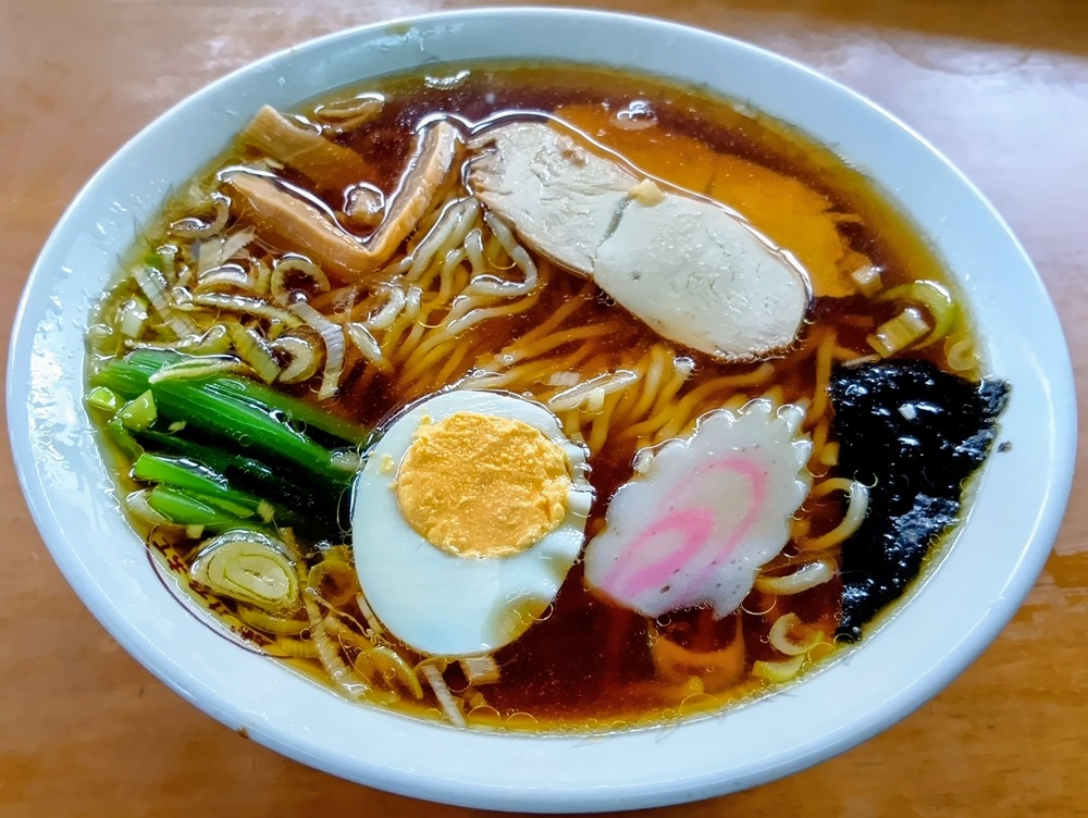 下館ラーメンの元祖、「盛昭軒」のラーメン(750円)