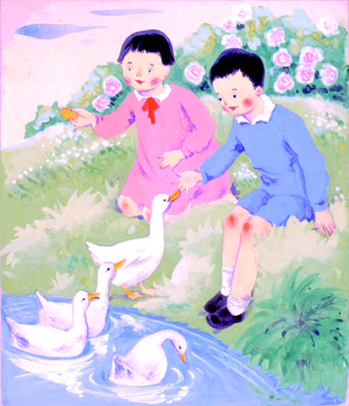 福与英夫の作品(古河文学館提供)