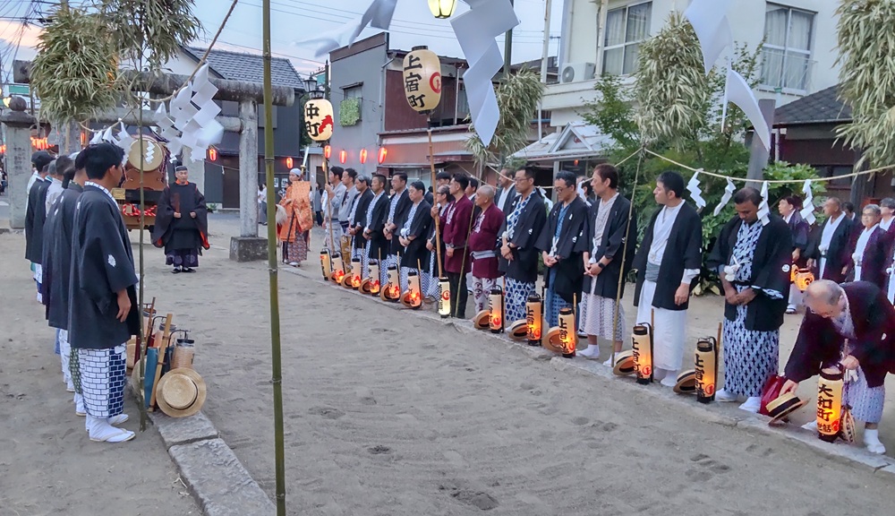 神輿還御の式典(2024年7月撮影)