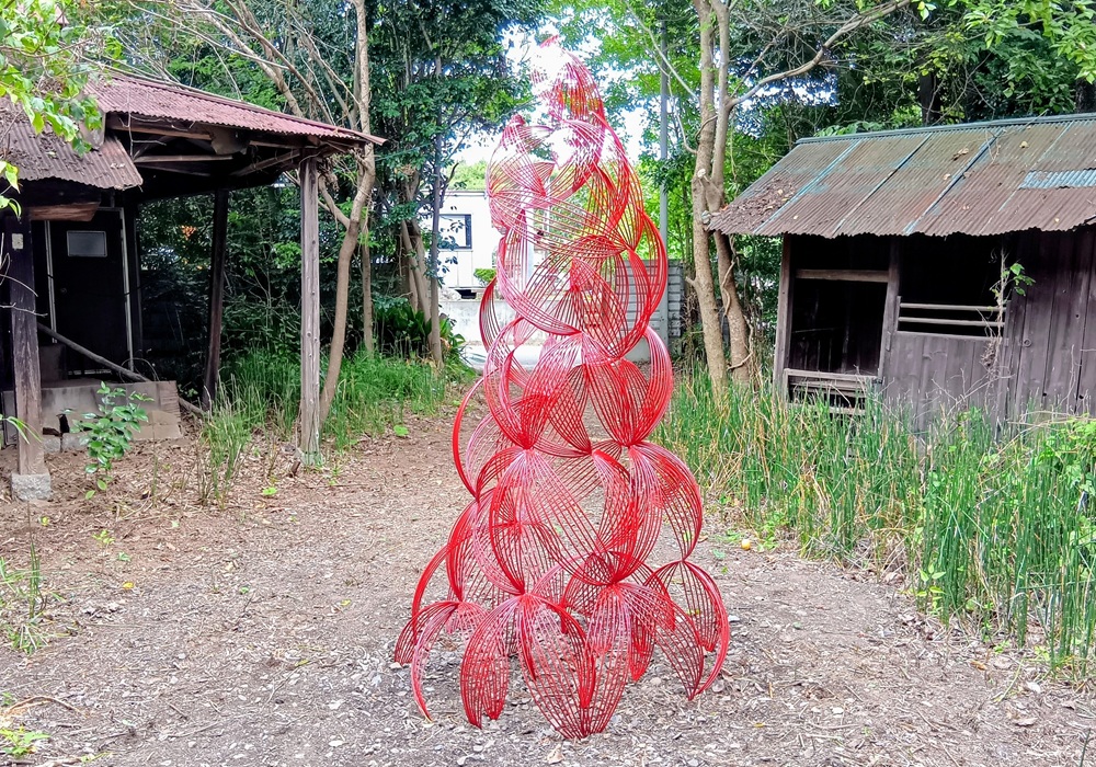 小日向千秋「秋の庭」 季節はめぐり秋の庭に落ち葉が降り積もる。木々はその営みを繰り返し、かつての人の気配を漂わせながら成長を続けている。庭に佇み、木々の声に耳を傾けてみたいと思う（一部抜粋）