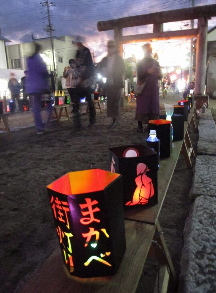 2022年の十三夜祭＝桜川市真壁町真壁