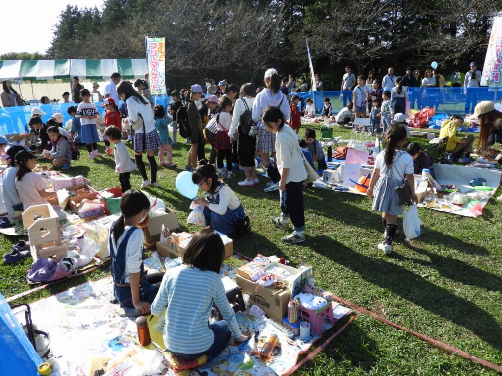 2019年によかんべまつりで開催された「ちびっ子フリーマーケット」