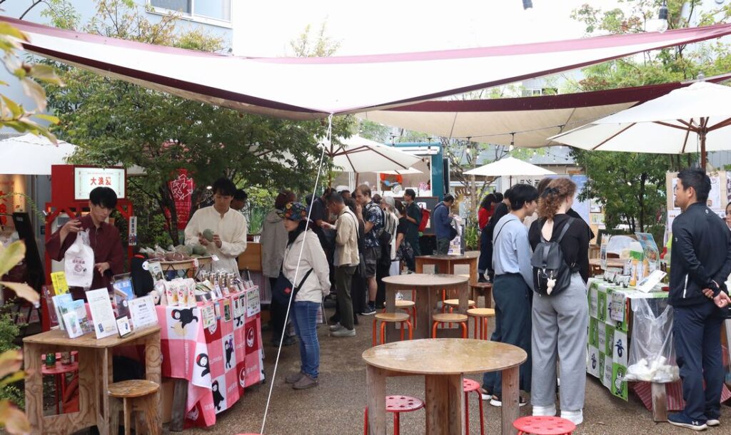 同じ会場で行われにぎわいを見せた、昨年の「Local Good Ibaraki」（茨城県計画推進課提供）