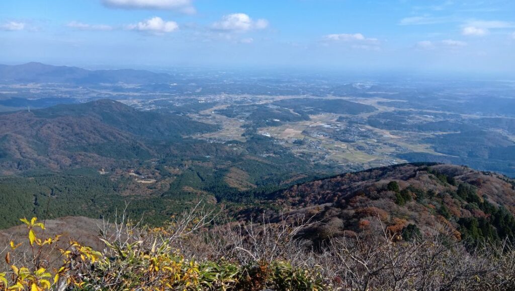 筑波山（女体山）の山頂からの眺望
