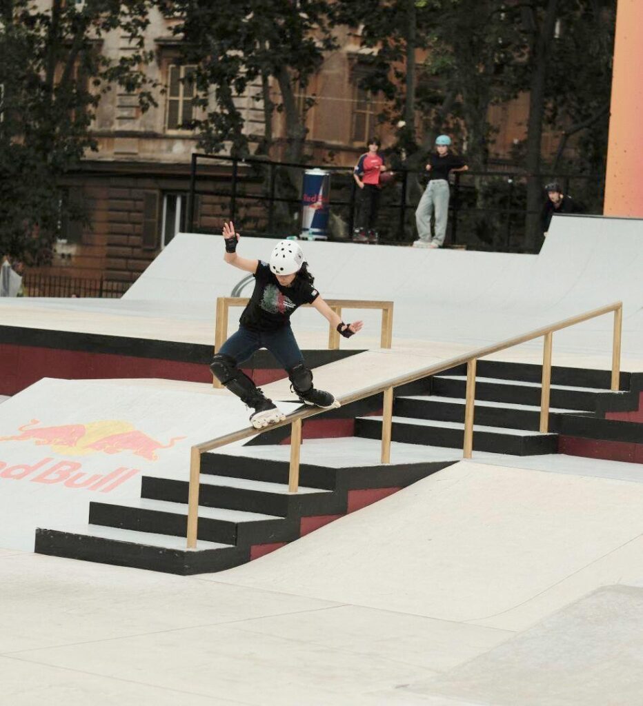 ローラーフリースタイルのストリート