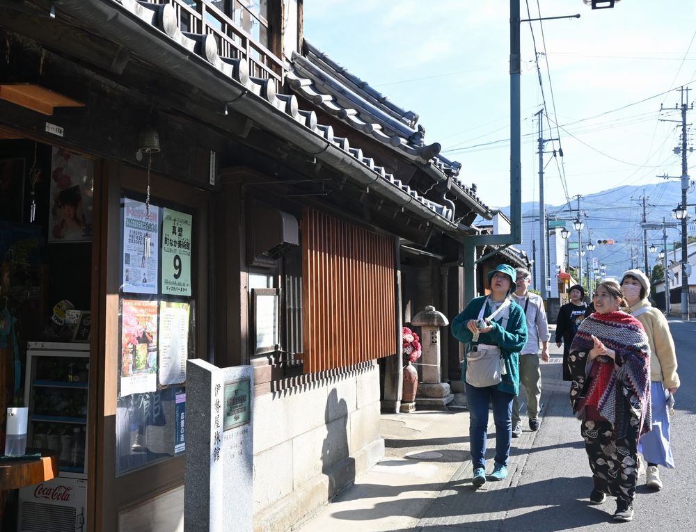桜川市真壁町の街並み