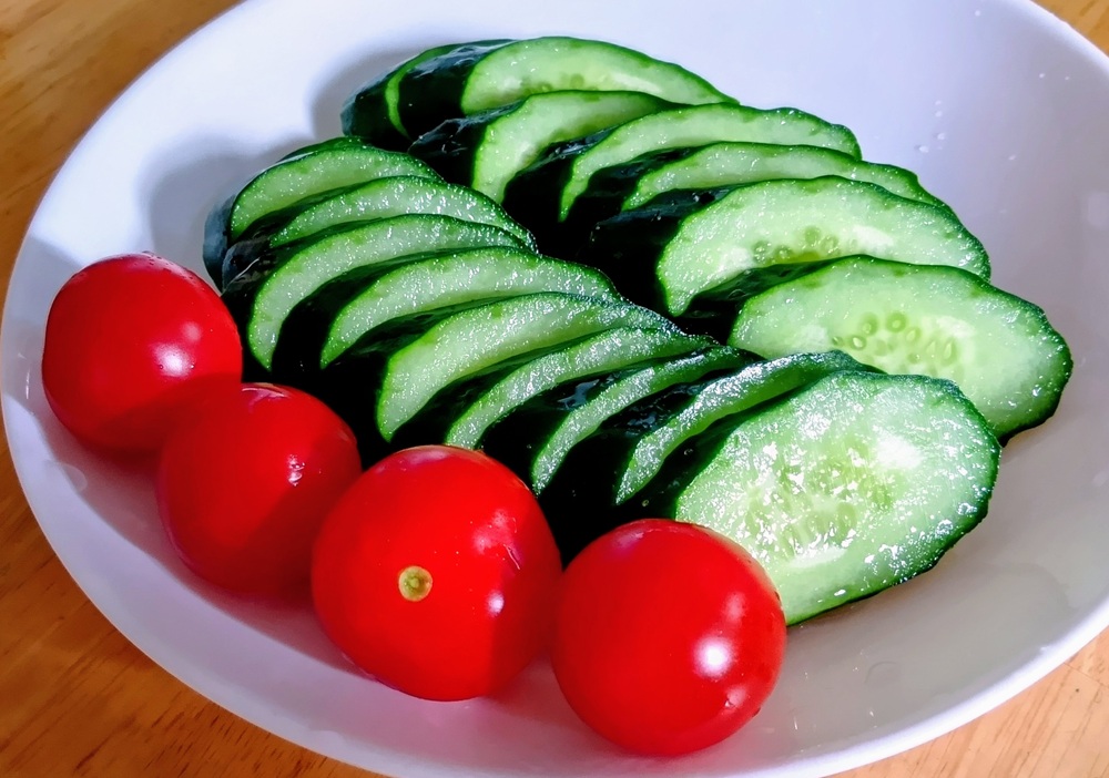 瑞々しいキュウリ