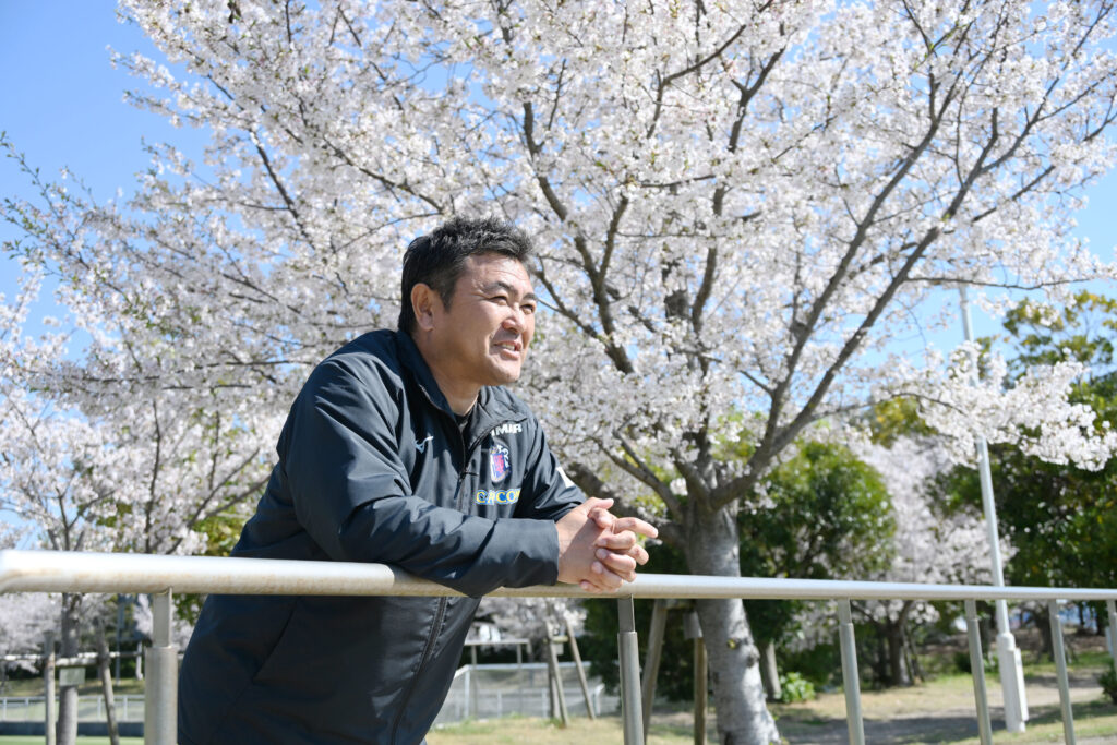 自身のサッカー人生を振り返る野口裕司さん（セレッソ大阪提供）