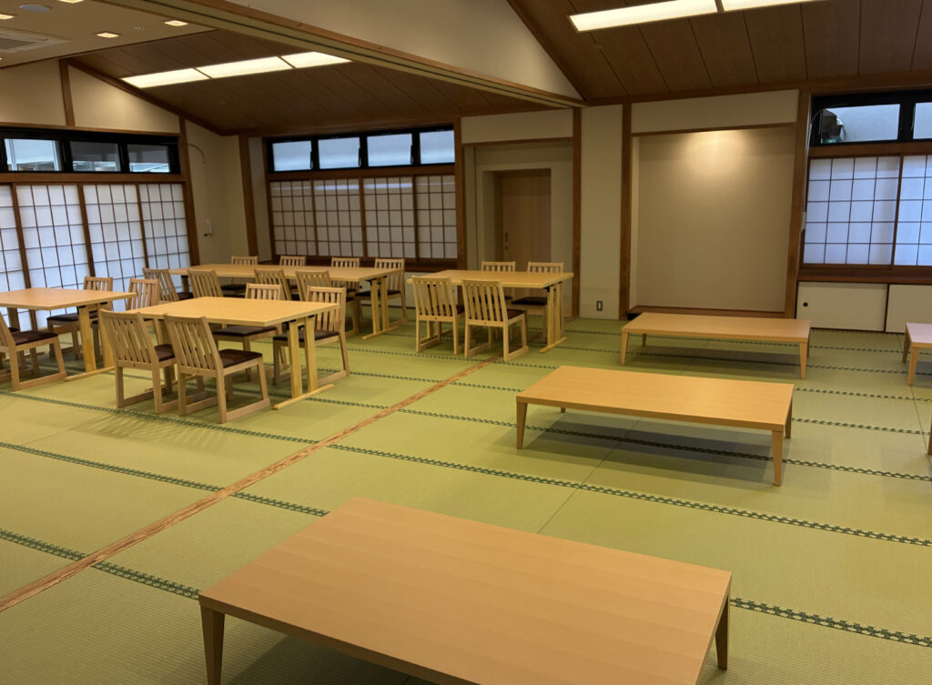 リニューアルオープンする八千代グリーンビレッジ憩遊館「やちよ乃湯」の大広間（八千代町提供）