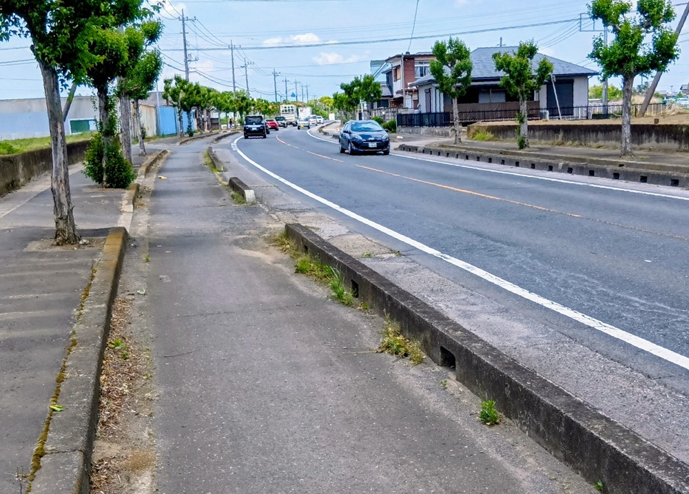市内を通る公方通り