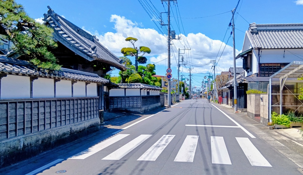 上宿通り=桜川市真壁町真壁