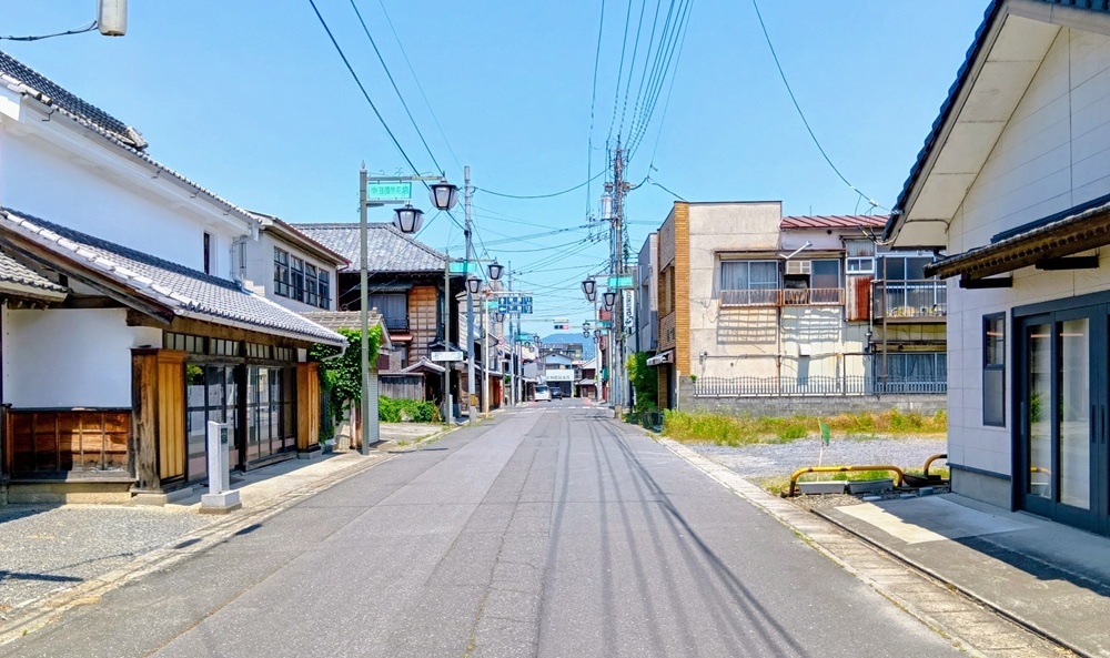 御陣屋前通り=桜川市真壁町真壁