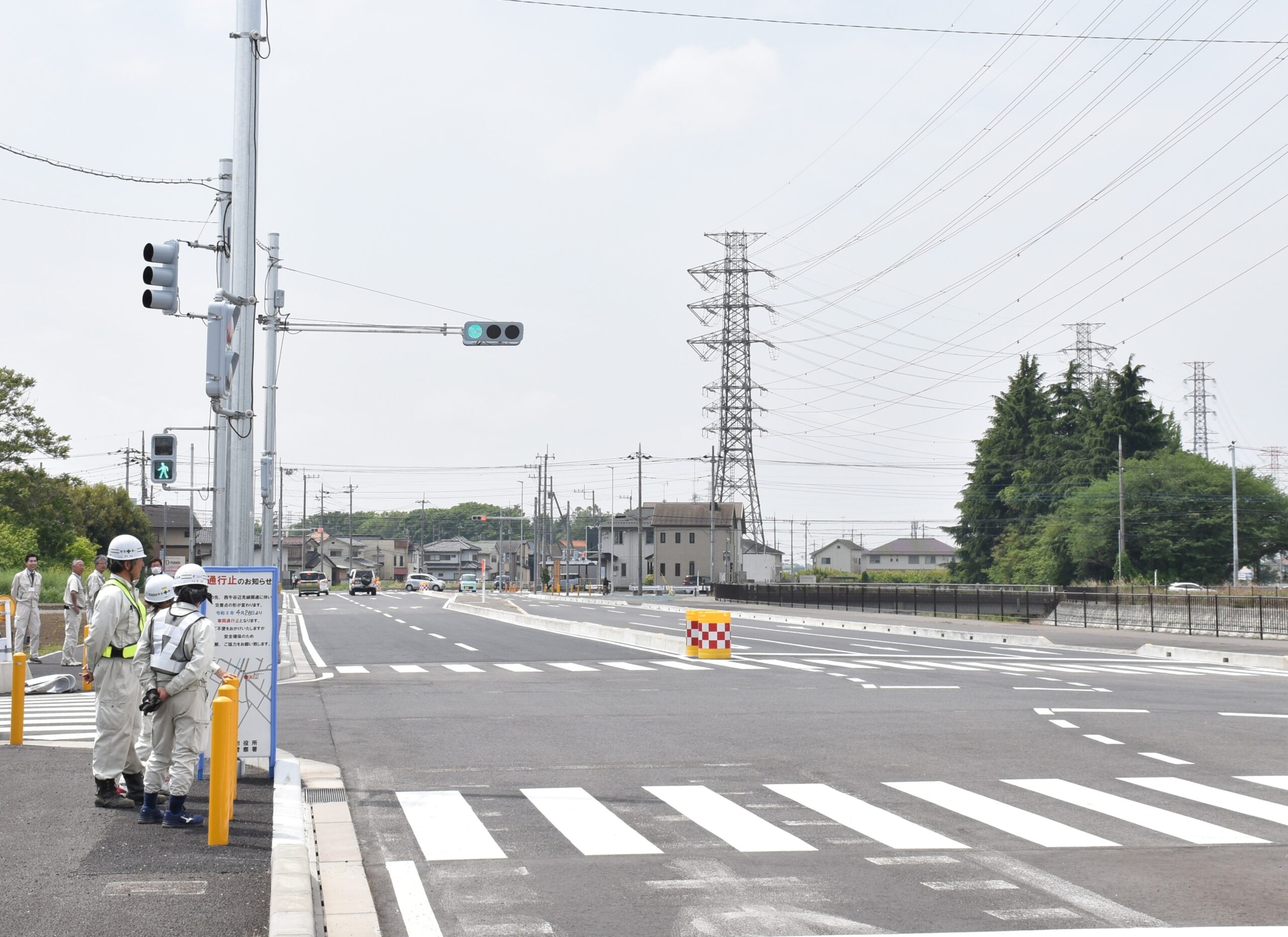 最後に開通した西牛谷辺見線の鹿養上橋－鹿養橋間＝古河市上辺見