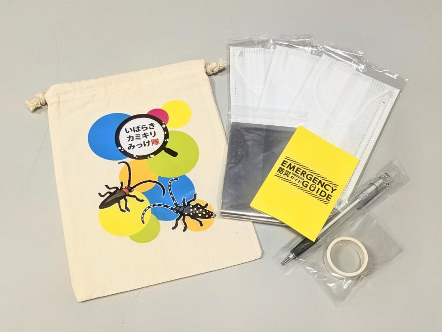 先着で配られるグッズ(茨城県提供)