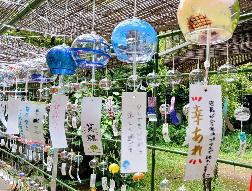 子どもたち手作りの風鈴