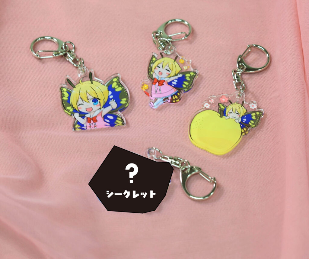 シモンちゃんアクリルキーホルダー(下妻市役所提供)